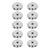 10Pcs Countersunk Hole Magnet Strong Magnetic 20KG Pulling Force Neodymium Magnet Silver