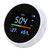 CO2 Monitor Carbon Dioxide Temperature Humidity 3 in 1 Portable Air Quality Detector ZN‑2CO6White