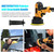 Geevorks 5-inch Electric Car Polisher Kit 700W Auto Car Buffer 600-3700RPM Variable Polishing Machine with Auxiliary Handle Sponge Wool Bonnet Pads Rotary Tool for Floor Furniture Ceramic Jade