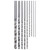 9Pcs Twist Drill Bit Extra Long High Speed Steel Drilling Tool Set Kit for Plastic Wood