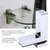 Thickened Clamp Glass Shelf Zinc Alloy Adjustable F Type Board Hardware FittingsGlossy