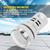 Round LED Signal Light Lamp AC Digital Display Voltmeter Indicator (white)