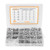 1220Pcs Screw Nut Washer Assortment M2 M3 M4 M5 Round Head Hex Socket Stainless Steel Fastener