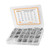 1220Pcs Screw Nut Washer Assortment M2 M3 M4 M5 Round Head Hex Socket Stainless Steel Fastener