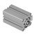 Thin Air Cylinder Aluminum Dual Acting Bearing Guide Pneumatic Accessories PT1/8 Bore 32mmSDA32X75