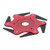 Lawn Brush Cutter Alloy 360° DoubleSided Cutting Edge SixLeaf Blade Cutting Head Grass Trimmer