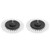 2 Pack 3.5 Inch Electric Drill Brush Head Durable Drill Brush Attachment for Carpets DecorationWhite