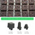 Handheld Soil Blocker 2-Inch Soil Block Maker Soil Blocking Tool with Dibbles Dibbers for Garden Prep