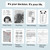 Poooli White Blank Sticky Thermal Paper Long-Lasting 5-years Paper Roll BPA-Free 57*30mm(2.17*1.18in) 3 Rolls Compatible with Poooli Thermal Printer