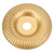 Wood Carving Disc Stable No Deformation Sturdy Construction Woodworking Grinding Plate Shaping Wheel Gold