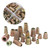 149Pcs Hex Insert Nut Iron Galvanized Drive Head Wood Furniture Fitting Accessories
