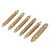 6Pcs Broken Screw Bolt Remover Ti Plated High Speed Steel Double Head Extractor Drill Bits