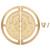1 Set Chinese Classical Brass Handle Wardrobe Door Pulls Wine Cabinet Round Handle Furniture Hardware Accessories140MM