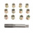Thread Repair Tools 12Pcs Stainless Steel Inserts with 1Pc Screw Tap Spark Plug Thread Hole Repair Kit
