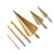 6PCS Step Drill Bit Set Metal Wear Resistant High Hardness Reaming Step Drill Bits with Storage Box 3PCS Step Drill 3PCS Saw Drill 103mm / 4.1in