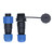 Aviation Cable Connector Socket 1 to 7 Pin Strong Connection Good Corrosion Resistance Cable Connector Aviation Plug3 Pin (250V 5A)