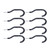 8Pcs Bike Hook Wall Mount Tool Storage Holder Hanger Set Kit for Garden Garage Ceiling