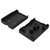 Heat Dissipation Enclosure Aluminum Alloy Cooling Case for Raspberry Pi 4 B Microcomputer PartsBlack