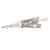 Civilian Decoder 2 in 1 Hook and Pickup Set Stainless Steel Chrome Plated Portable Hand Pick Tool