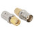 2pcs BNC Female to SMA Male Type RF Connector Coaxial Adapter Test Converter