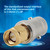 2pcs BNC Female to SMA Male Type RF Connector Coaxial Adapter Test Converter