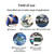 Compact Portable Digital Oscilloscope 50M Sampling Rate 10M Analogue Bandwidth Handheld Current Oscilloscope Cellphone Repairs Lissajous Patterns 6A Current Waveform Measurement Dual-channel Oscilloscope Multiple Expansion Modes