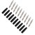 10Pack 4mm Banana Solder 22.040 Plug Banana Plug DIY Male Connector Adapter for Multimeter Test Leads SpeakerBlack