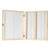 100-Places Wooden Slide Storage Box with Numbered Slots Contents Sheet for Prepared Microscope Slides