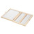 100-Places Wooden Slide Storage Box with Numbered Slots Contents Sheet for Prepared Microscope Slides