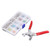 5 Prong Button Kit with Hand Crimping Pliers DIY Clothing Shirt Crafting Snap Fasteners 10 Colors