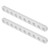 Pair of Aluminum Flat Channel Beam 10 Holes Accessory for Robot 4x8x80mm 3102-0010-0080