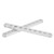 Pair of Aluminum Flat Channel Beam 10 Holes Accessory for Robot 4x8x80mm 3102-0010-0080
