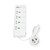 White Multifunctional Power Strip High Electrical Conductivity 2 USB Ports Outlet Strip  110‑265V 3000W