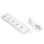 White Multifunctional Power Strip High Electrical Conductivity 2 USB Ports Outlet Strip  110‑265V 3000W