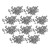 500Pcs 9mm Carbon Steel Balls Machining Solid Roller Balls Replacement for Bearing Accessories