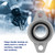 KFL006 Miniature Zinc Aluminum Alloy Mounted Bearing Pillow Block Flange Rhombic Bearing