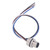 M12 4 Pin Aviation Socket Aviation Socket Waterproof Electrical Cable 250VAC 250VDC