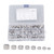 80PCS Hex Nuts Assortment Kit 304 Stainless Steel Lock Nuts with Nylon Insert 8 Specifications