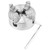 Z011A Zinc Alloy 4-Jaw Chuck Clamp Accessory for Mini Metal Lathe