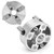 Z011A Zinc Alloy 4-Jaw Chuck Clamp Accessory for Mini Metal Lathe