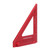 Woodworking Triangle Ruler Aluminium Alloy British System Measuring Tool for Carpenter4in