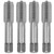 4Pcs Metric Hand Tap Straight Groove M18 Alloy Tool Steel Tapping Processing Tools