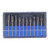 10Pcs Rotary File Tungsten Carbide Grinding Burr Grinder Head Set Kit for WoodworkingDouble Cut Silver (Blue Box)