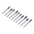 10Pcs Rotary File Tungsten Carbide Grinding Burr Grinder Head Set Kit for WoodworkingDouble Cut Silver (Blue Box)