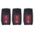 3 Pcs Light Switch Water Proof Lamp 3 Pin Ship Type ON/OFF 250VAC/125VAC for LightRed