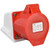 Industrial Outlet PC Brass Red Surface Mounted CEE Socket for Electric Power IP44 220‑380V 240‑415V