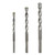 3pcs Triangle Shaft Electric Hammer Drill Bit Set Grooving Tools Concrete Drilling Bit