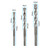3pcs Triangle Shaft Electric Hammer Drill Bit Set Grooving Tools Concrete Drilling Bit
