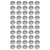 50Pcs Hex Nuts A2‑70 Stainless Steel Thread Nut Assortment Kit for Industrial MachineryM4