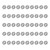 50Pcs Hex Nuts A2‑70 Stainless Steel Thread Nut Assortment Kit for Industrial MachineryM4